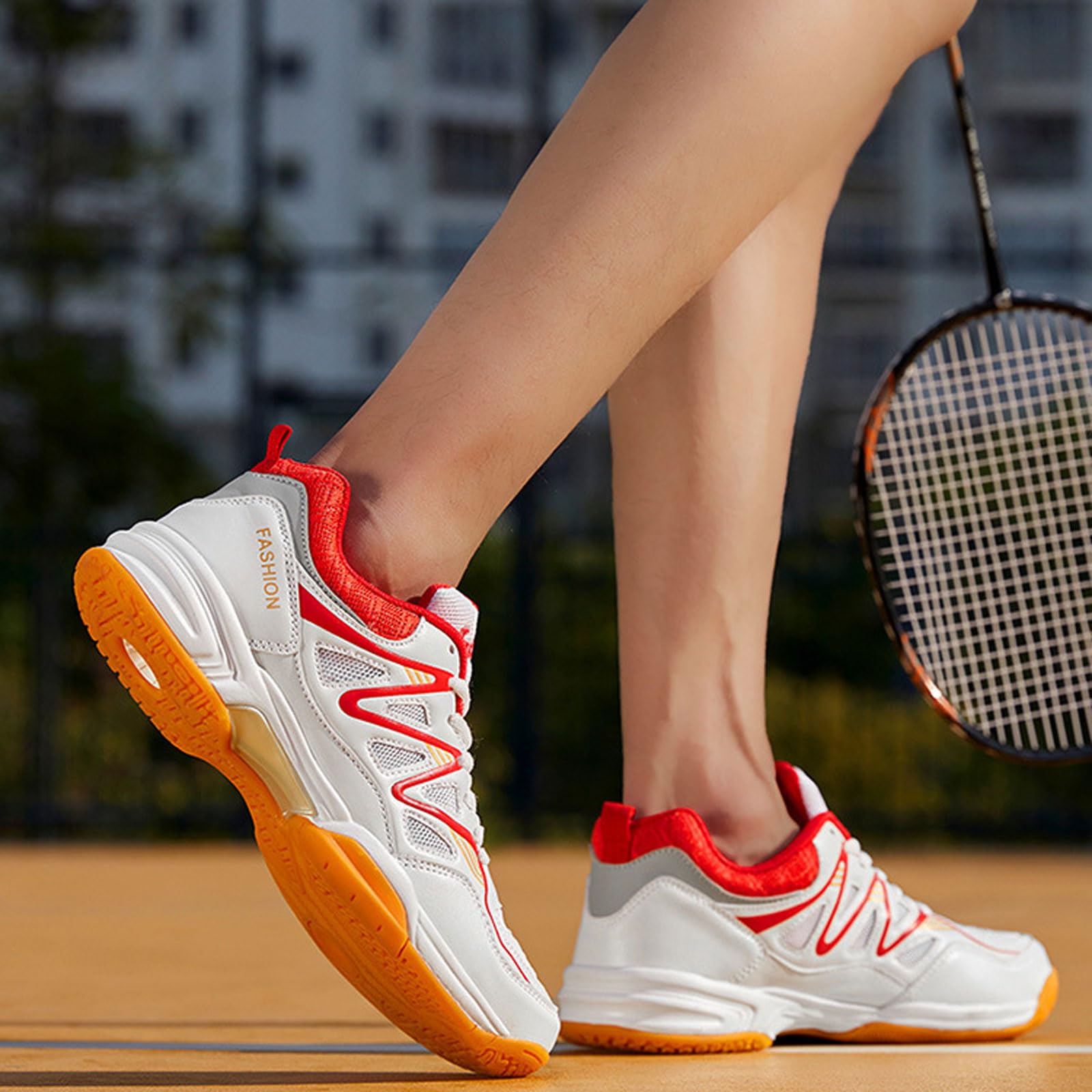 Zapatillas de bádminton Mujer,Zapatillas de bádminton para Hombre Interiores,Antideslizante,Cómodo,Transpirable,para Voleibol,Tenis,Tenis de Mesa,Baloncesto,Caminar a Diario,el Ocio