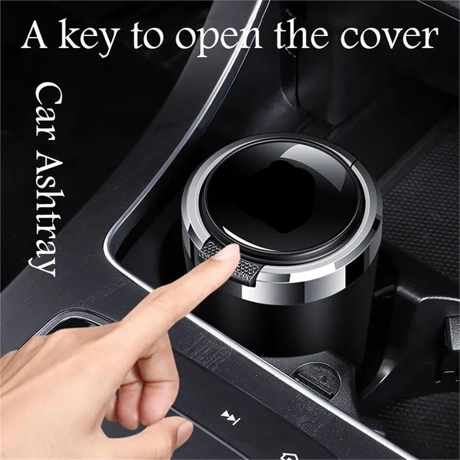 Creative Car Ashtray With Blue LED Light Metal Liner Compatible With Great Wall TANK 300 400 500 700 Hi4T HiaZ Interior Accessories(Blue)