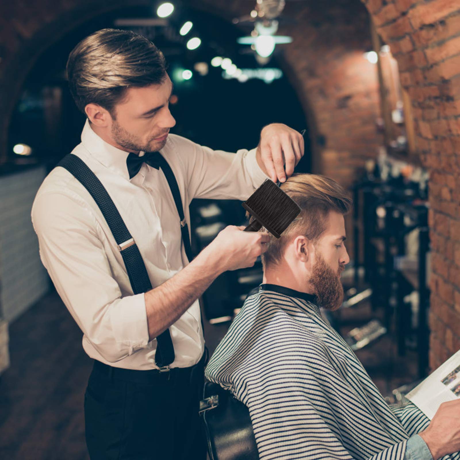 2 Pezzi Spazzole Per Collo Da Barbiere Spazzola Per Spolverare Per Parrucchiere Professionale Spazzola Per Pulizia Per Taglio Capelli Spazzola Comoda Per Parrucchieri Da Barbiere
