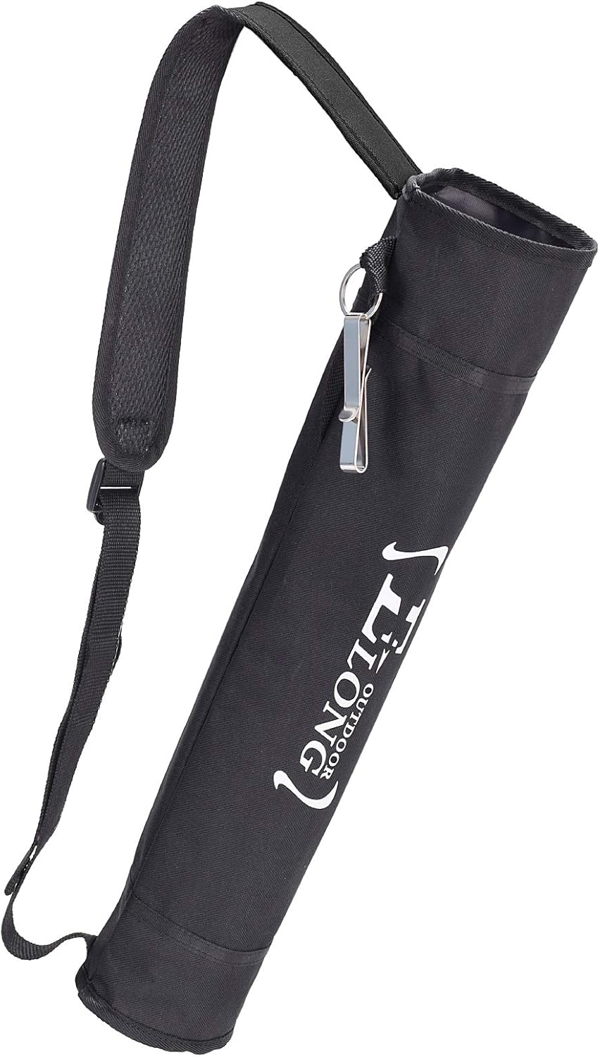 Chuangtong Archery Arrow Quiver Holder, Backpack and Hip Dual-Use Style, Recurve Bow Compound Target Practice Nylon Arrow Bag Color Black : Sports & Outdoors