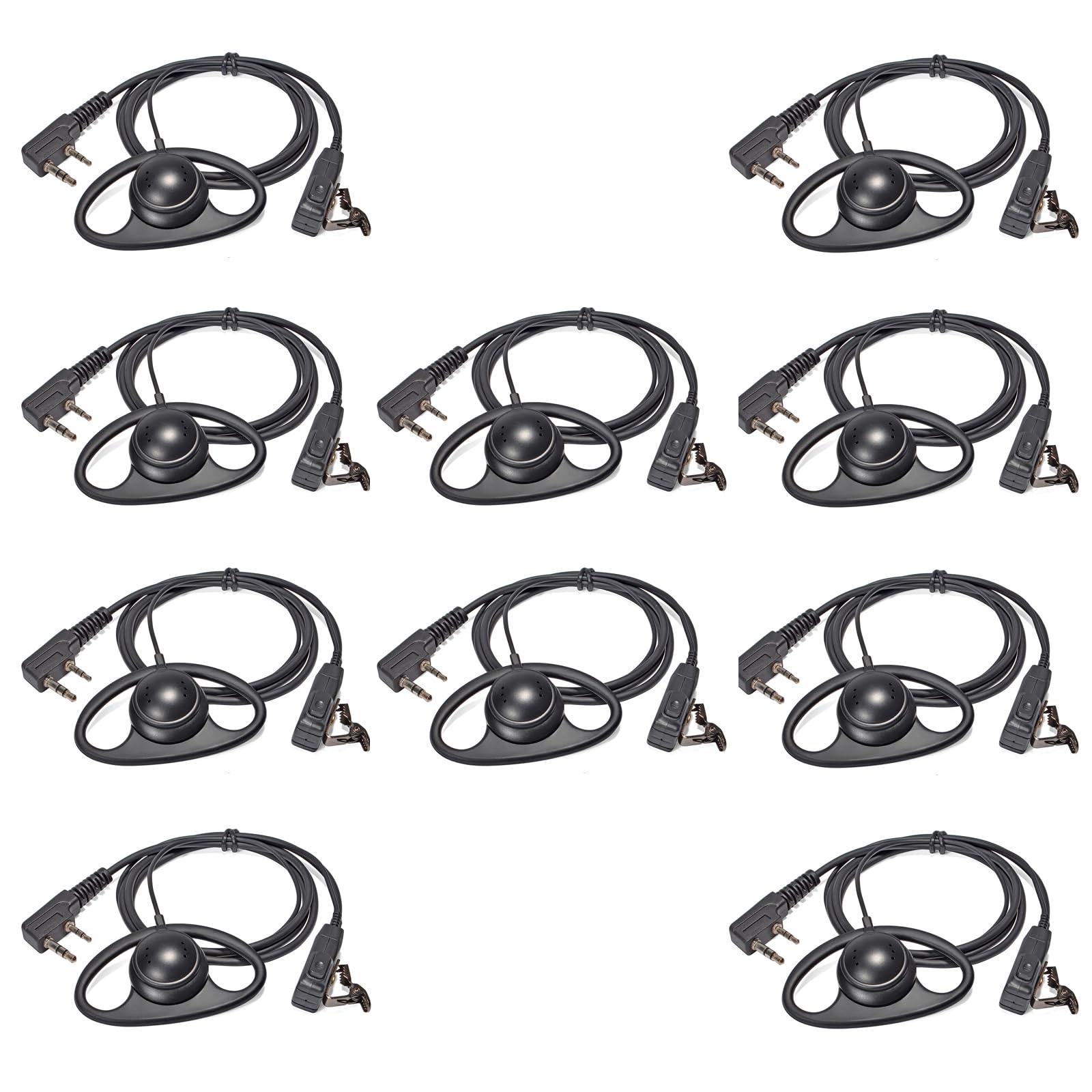 walkie talkie headset con mic compatibile con baofeng uv-5r