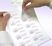 Vista 3 de NextDayLabels - 100 # Etiqueta en blanco 10 por página blanca, láser/inyección de tinta tarjeta de visita Stock (500)