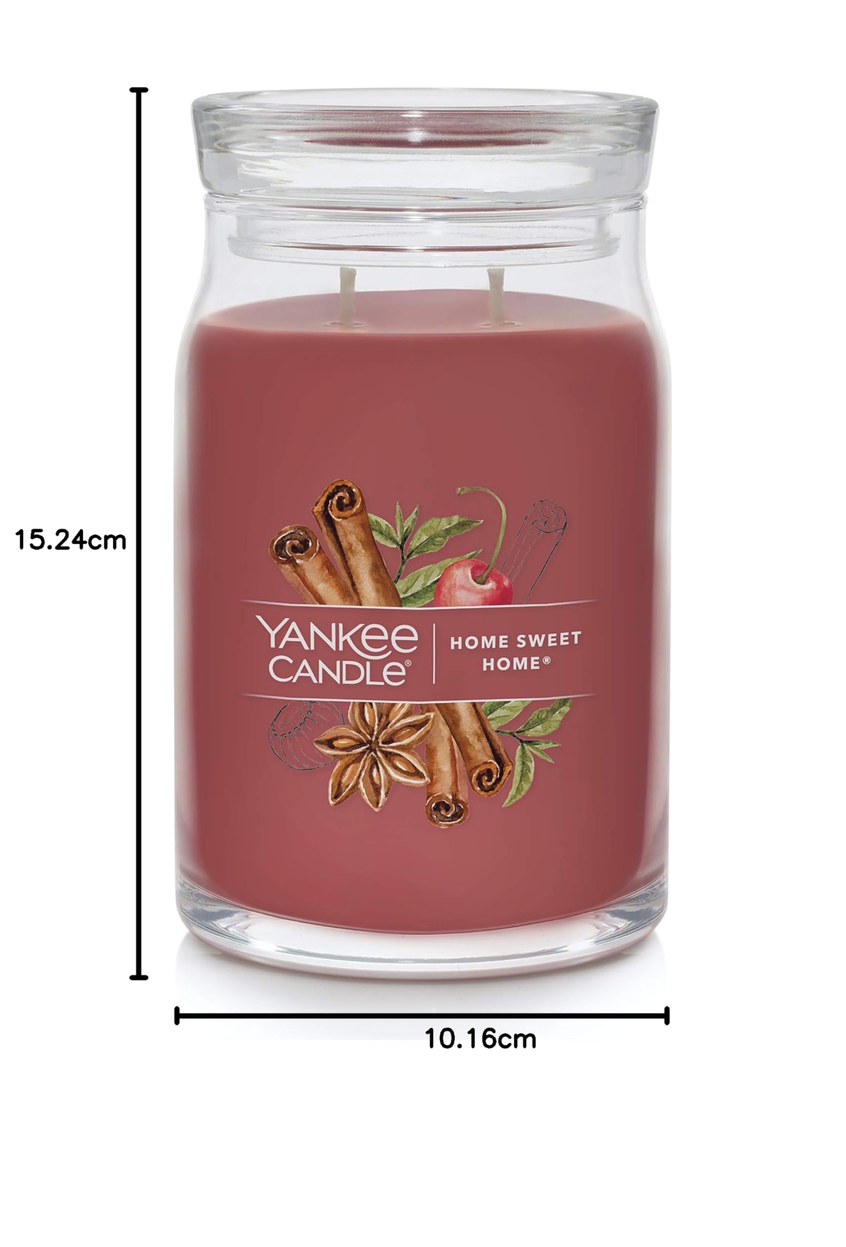 Yankee Candle Home Sweet Home Signature Duftkerze im Glas, groß