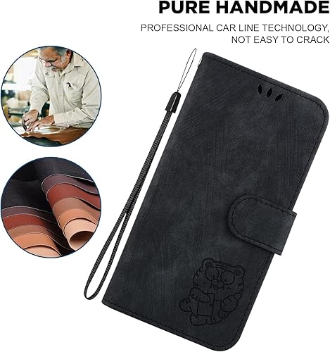 Miniatura 2 de Xishuicl Designed for Redmi k40 Pro Phone Case Wallet,PU Leather Flip Folio Cover with Credit Card Holders Little Cute Tiger Embossed Kickstand