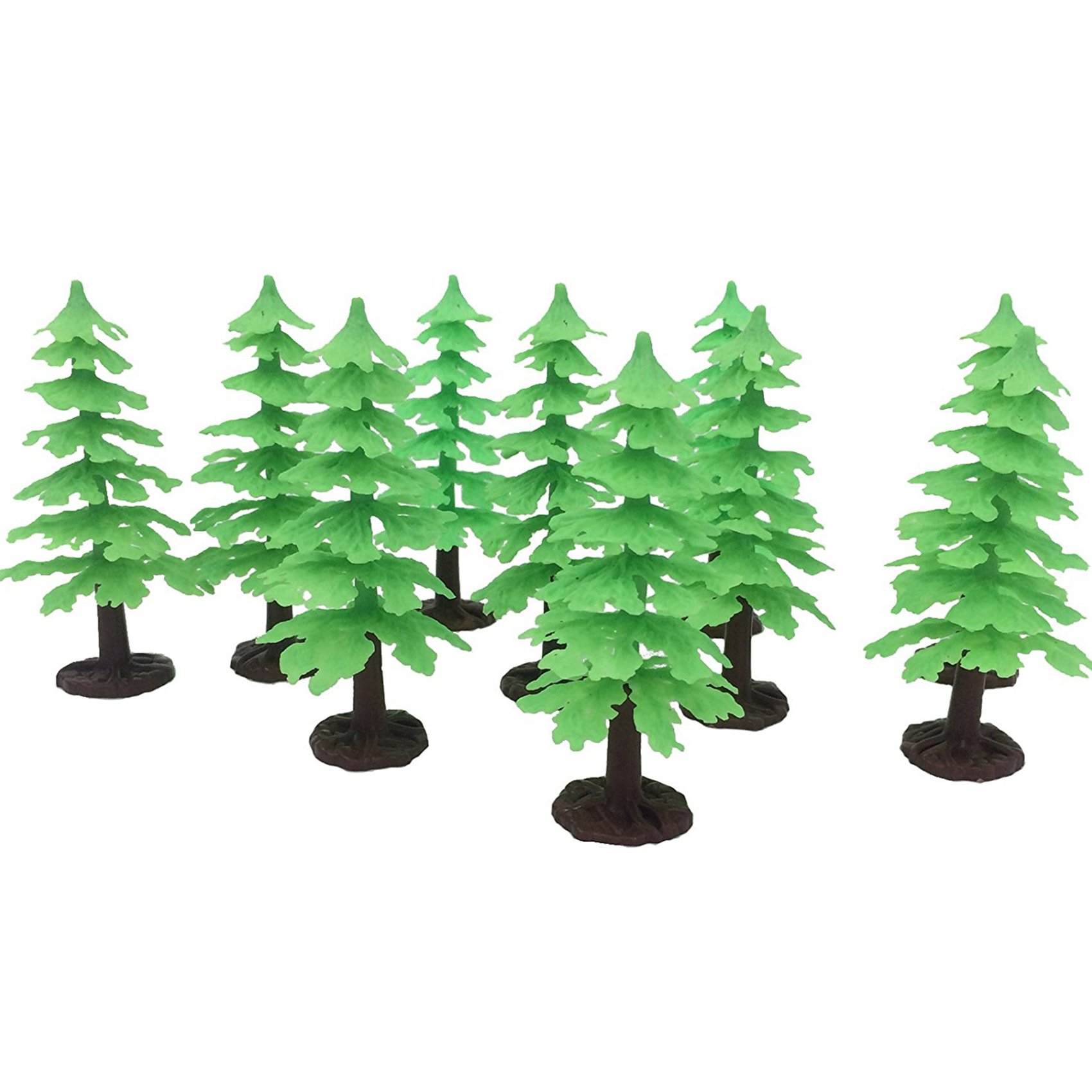 10 Mini-Stechpalmen Bäume – 13 Cm Hoch, Abnehmbar, Für Deko & Basteln