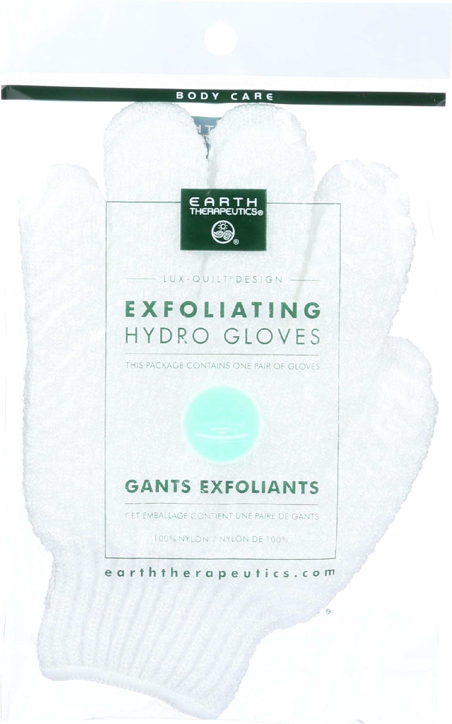 Hydro Exfoliating Gloves, White, 1 Pair