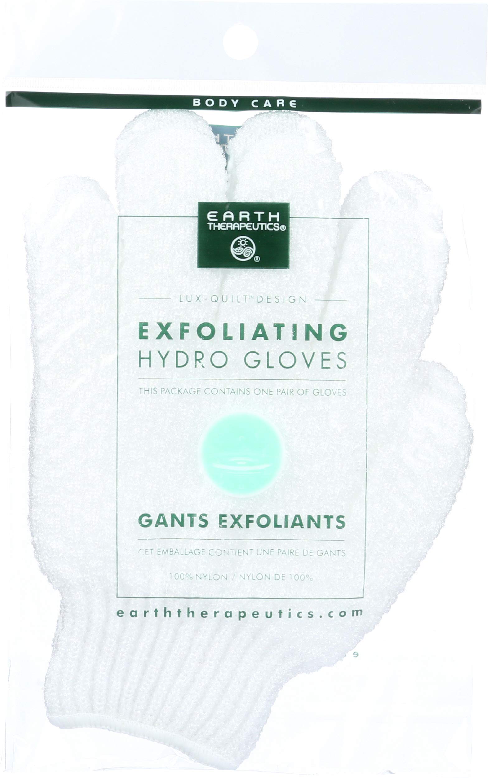Hydro Exfoliating Gloves, White, 1 Pair