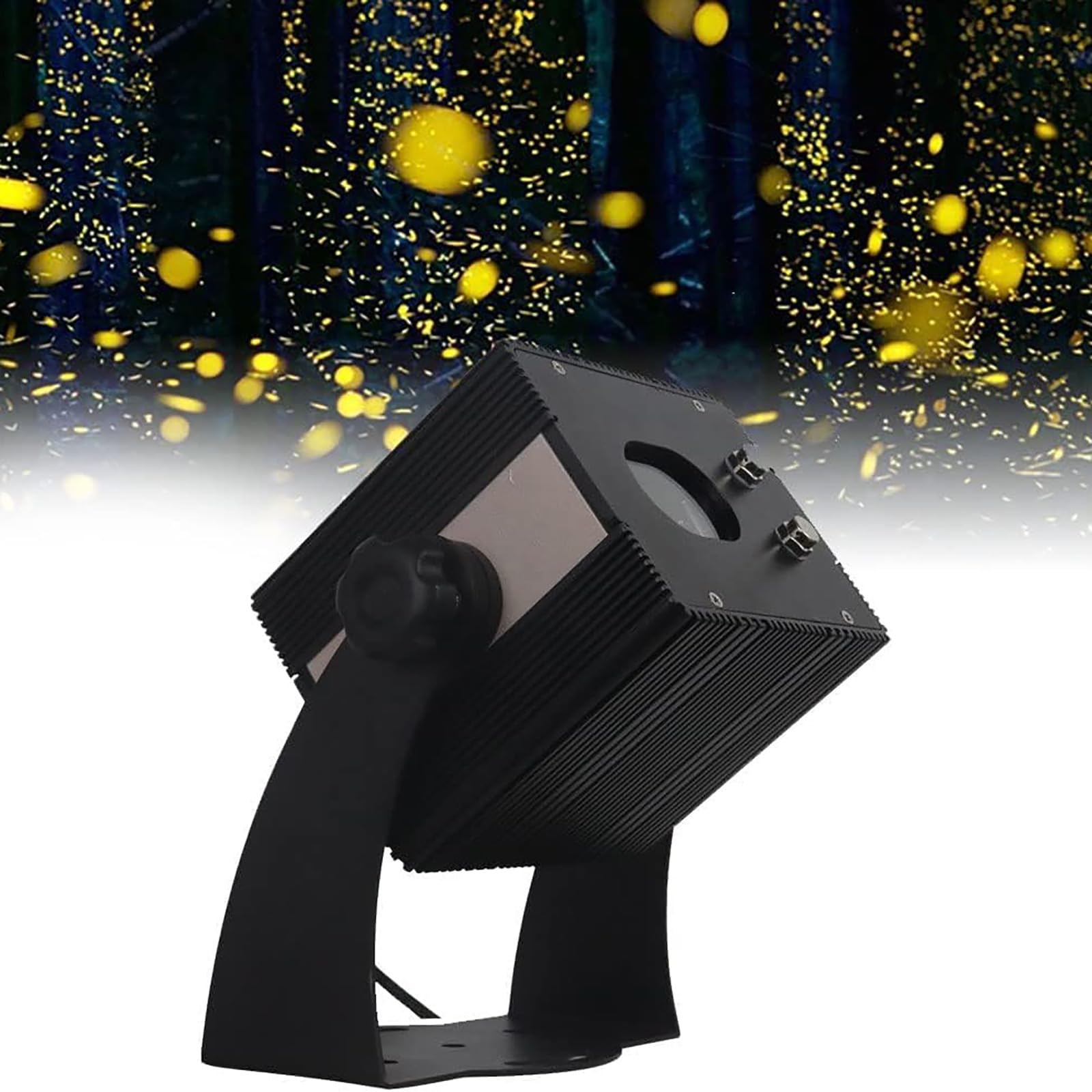 Lampe projecteur luciole LED avec paramètres d'effet pour décoration de vacances, fêtes de Noël, base fixe, éclairage dynamique