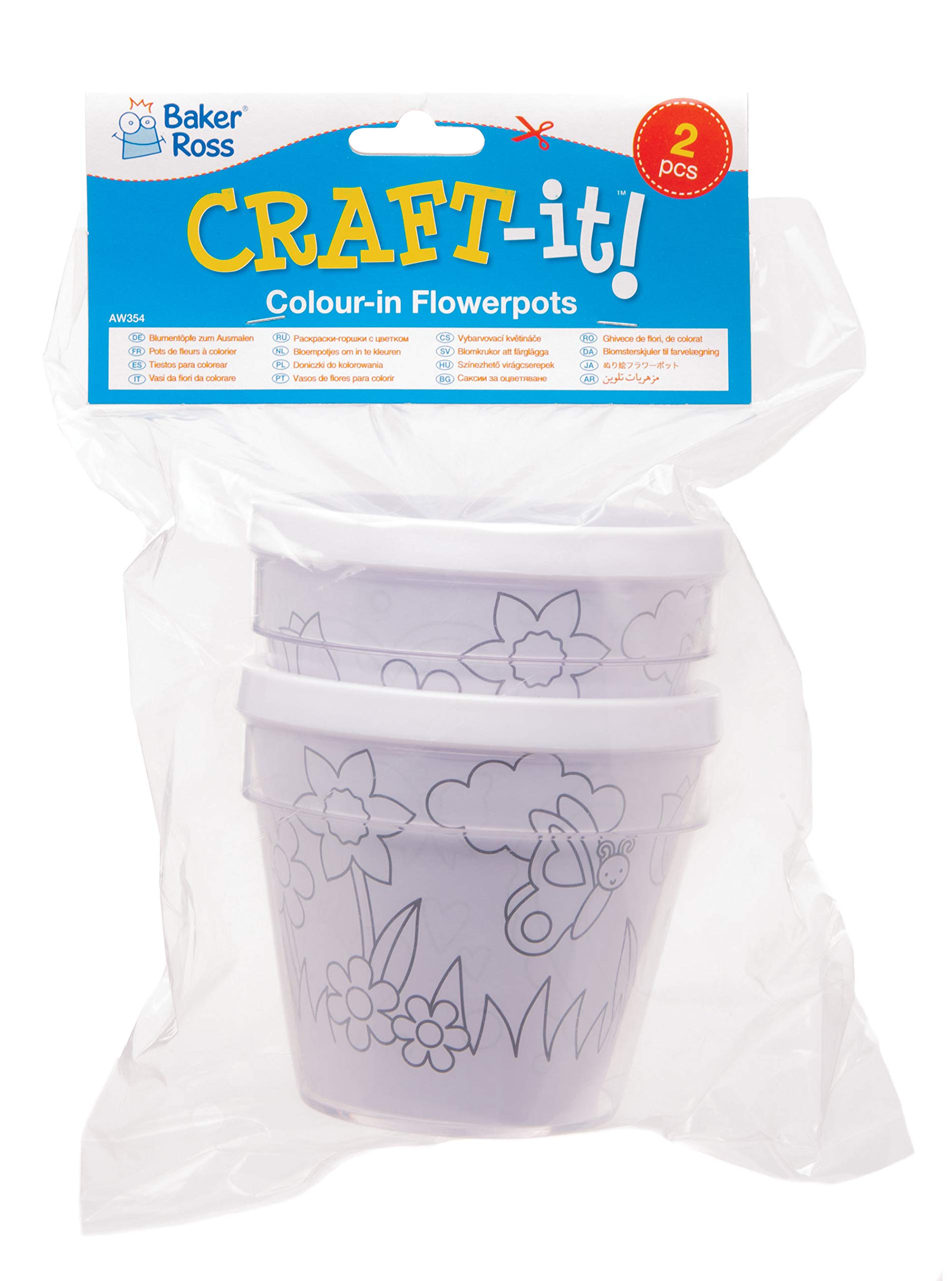 Baker Ross Targhette Autoadesive Con Spilli – Kit Creativo 20 Pezzi Color Metallico Per Bambini