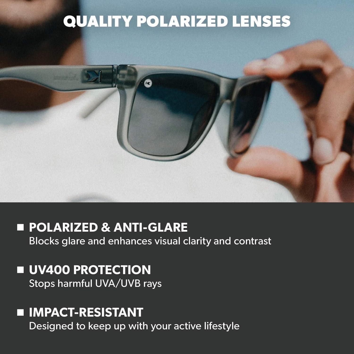 Knockaround Torrey Pines Polarized Sunglasses for Men & Women - UV400 Protection