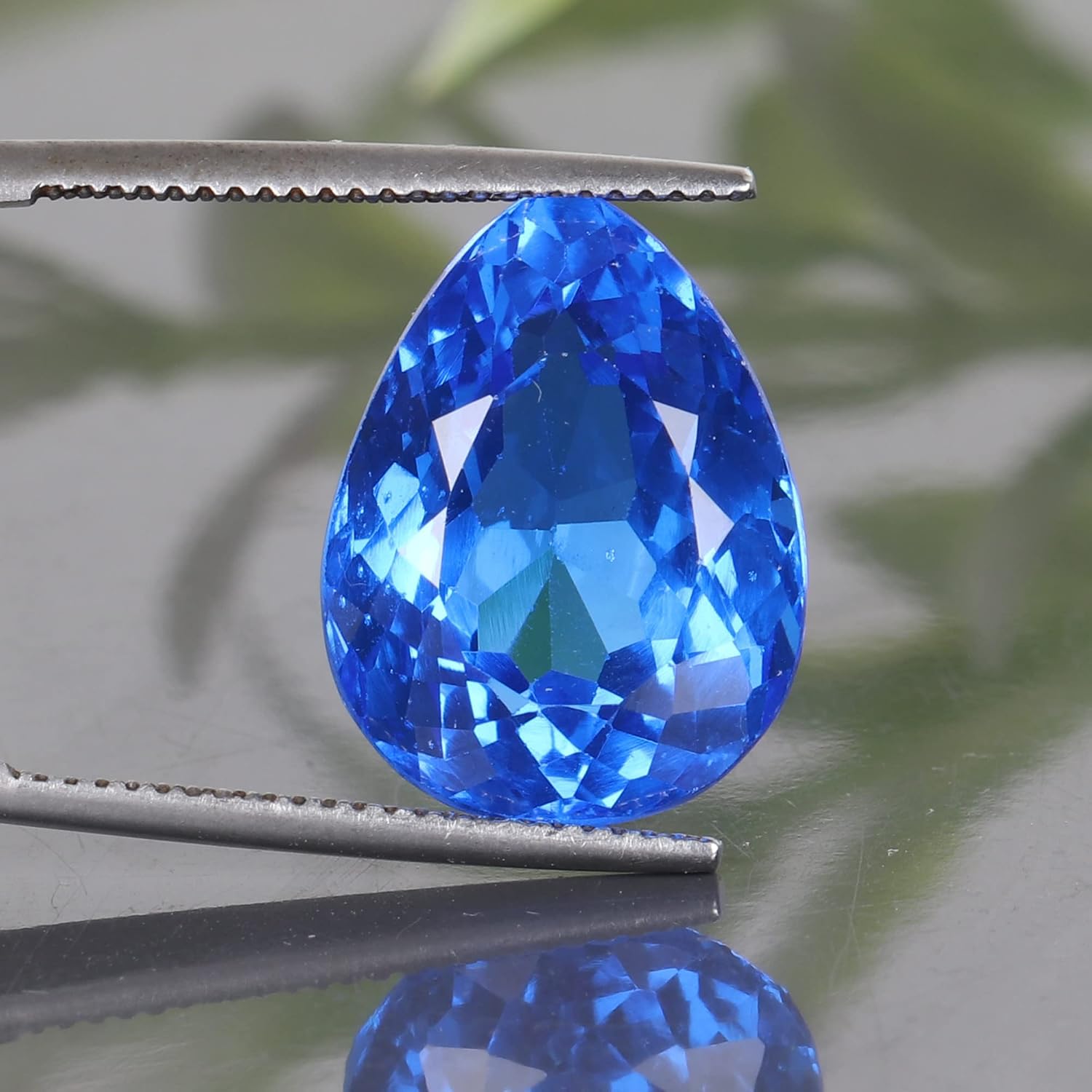 REAL-GEMS - 16. Carat Blue Corn-flower Sapphire Oval Cut Loose Gemstone For Gifts