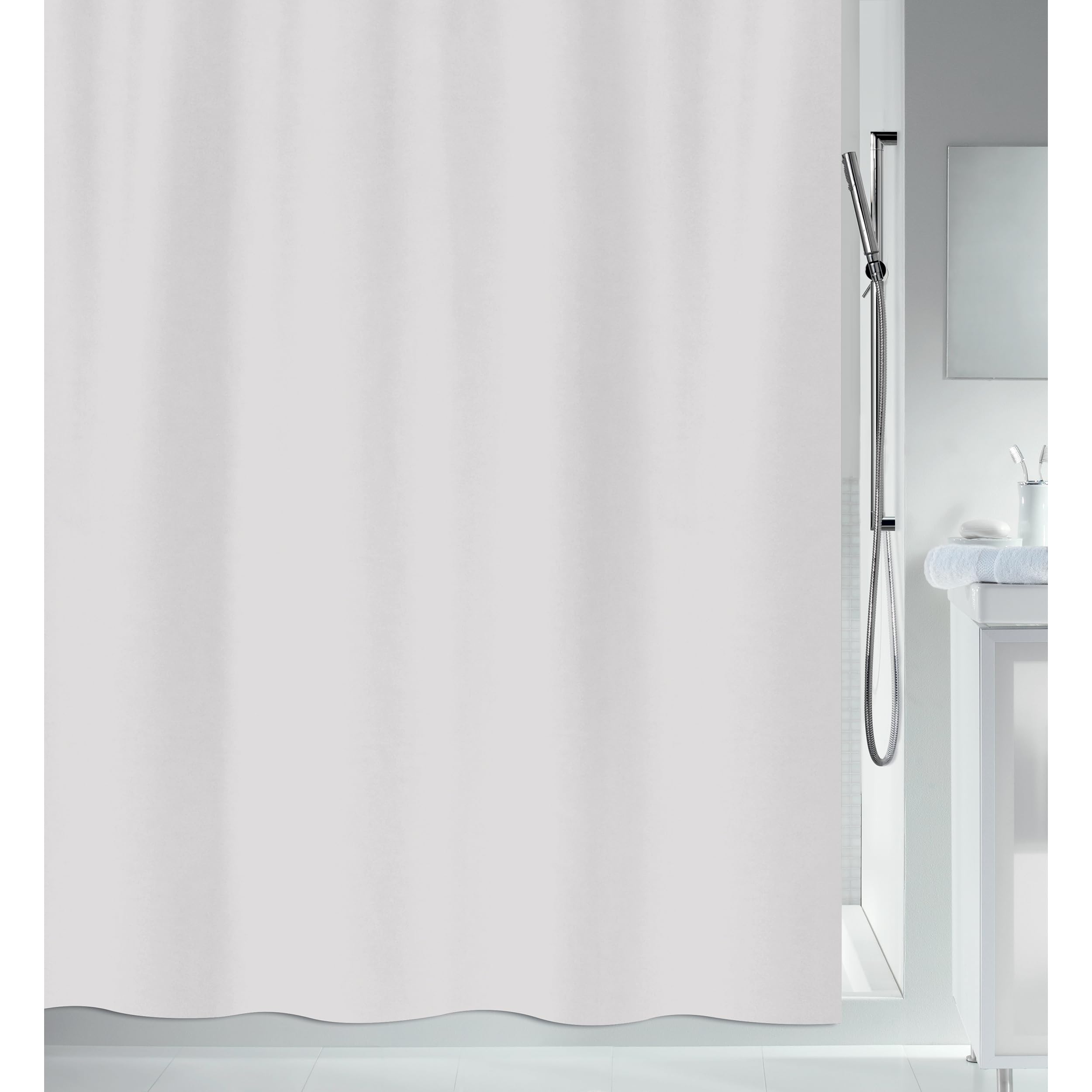 Spirella Anti-Schimmel Duschvorhang 180x200 Cm – Antibakteriell, Wasserdicht & Waschbar