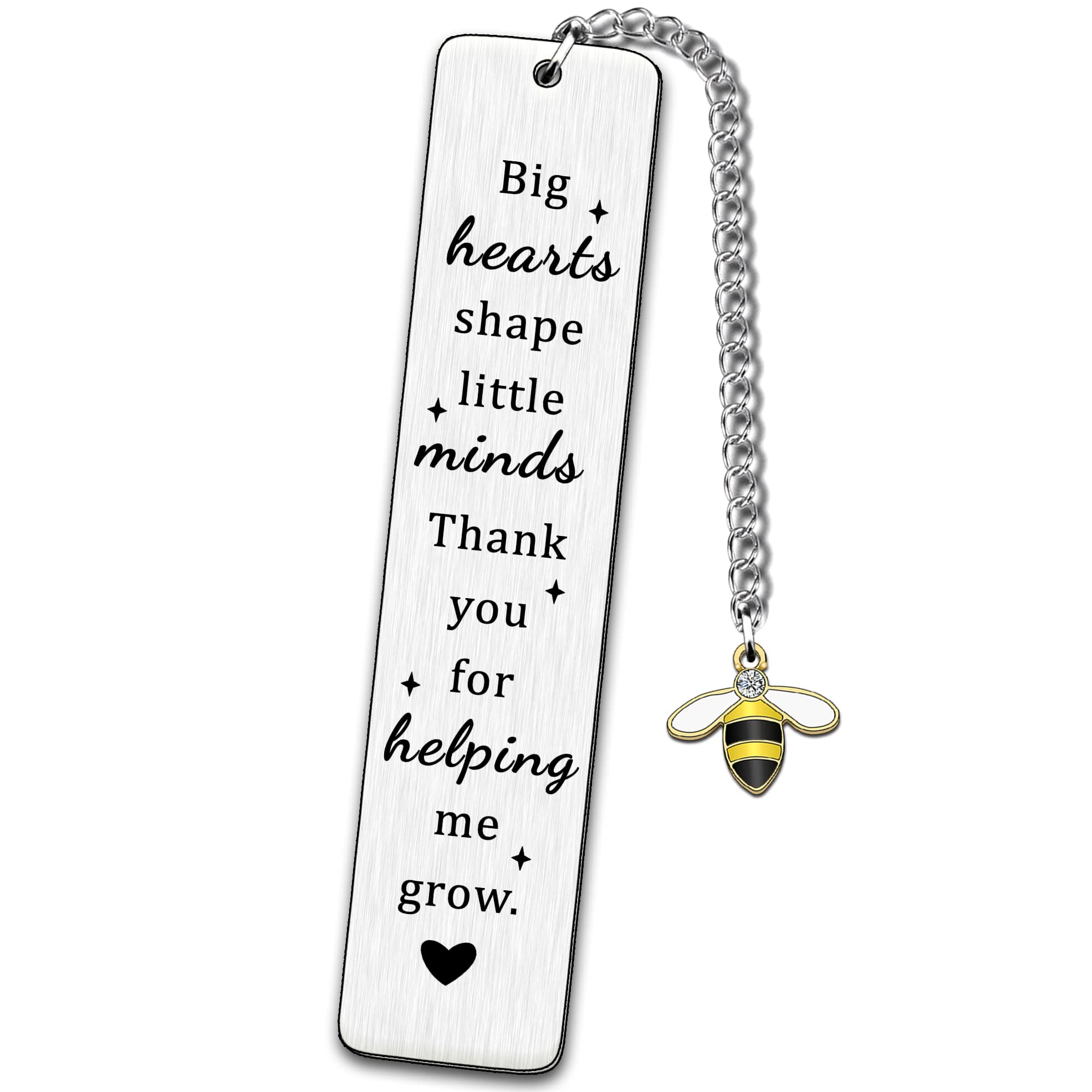 JMIMO Teacher Gifts Teacher Bookmark Gifts for Women Teacher Childminder Preschool Thank You Present Gifts Teacher Leaving Gift Thank You for Helping Me Grow Best