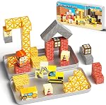 WMXDU Magnetic Blocks with Magnet Box-35PCS Magnet Cubes, Magnetic Tiles Kids Build Cubes Travel Game Toys, Road Trip Sensory Toy Christmas Birthday Gifts for Boys & Girls Ages 3+