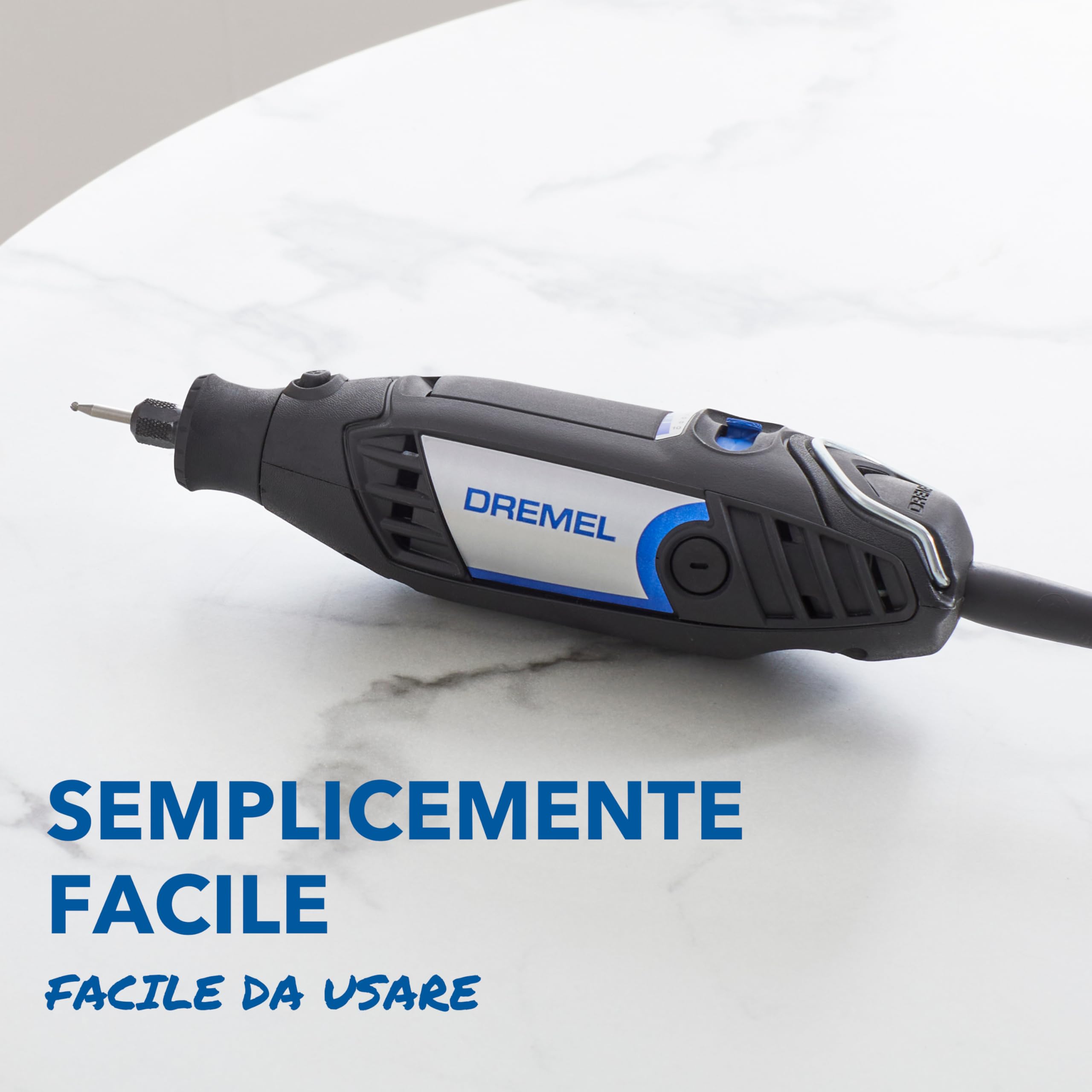 Dremel 3200 Multifunzione Rotativo 130W, Kit con 1 Albero Flessibile, 90 accessori, Velocità Variabile 10.000-35.000 giri/min para Taglio, Incisione, Intaglio, Pulitura, Foratura, Smerigliatura