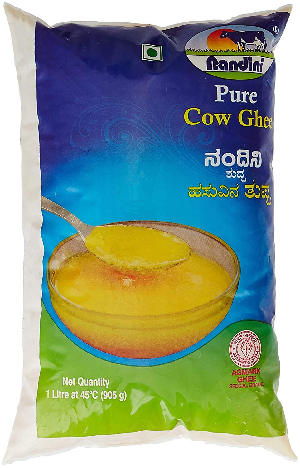 Nandini Pure Cow Ghee, 1L (Pouch)