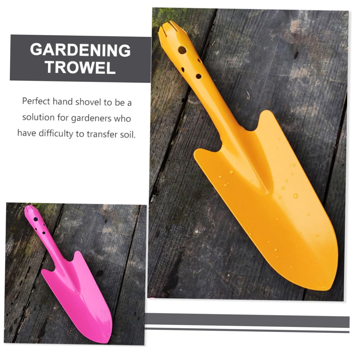 Kleine Handschaufeln aus Eisen für Gartenarbeit