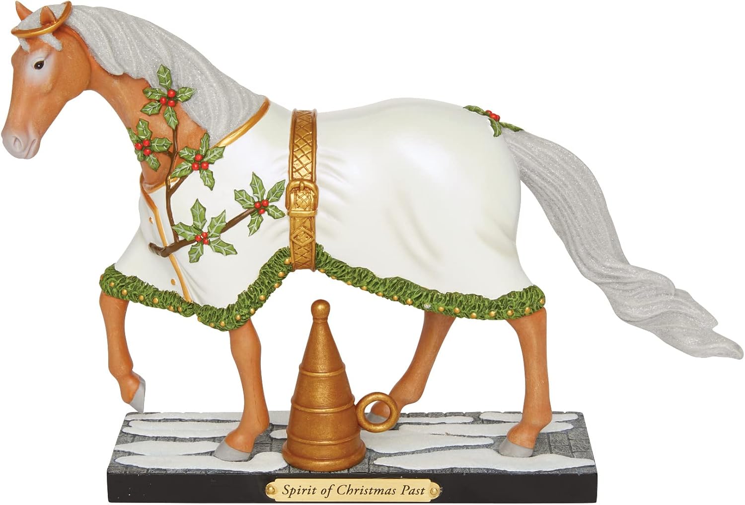 Enesco the Trail of Painted Ponies Spirit of Christmas Past Figurine, 7.2 Inch, Multicolor