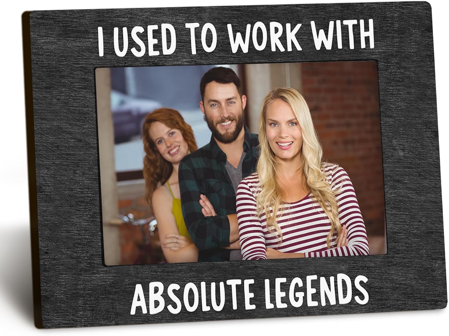 Retirement 4x6 Picture Frame, I Used to Work with Absolute Legends Photo Frame, Retirement Gifts for Men Women Coworkers, Retired Farewell Picture Photo Frames for Desk Decor