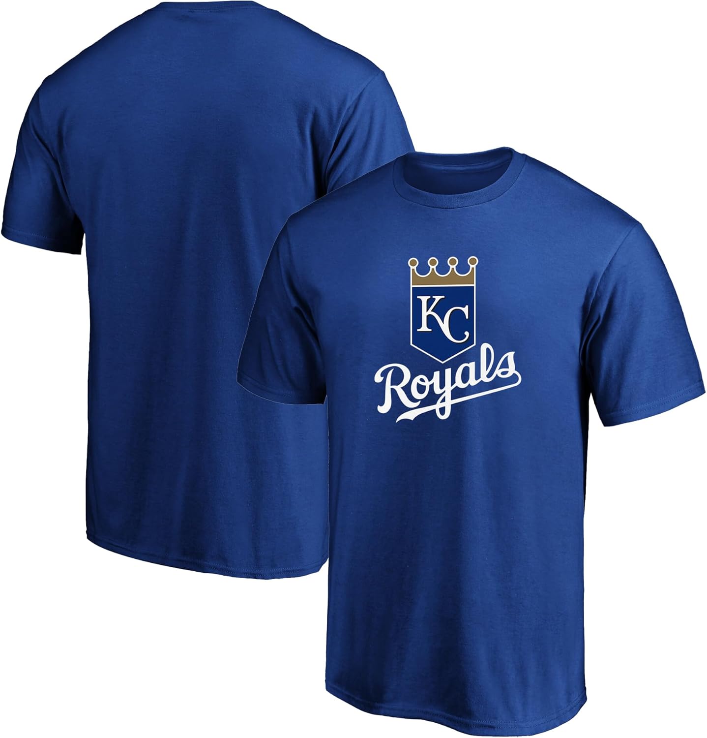 Outerstuff MLB Kids Youth 8-20 Outfield Primary Logo Performance T-Shirt (US, Numeric, 18, 20, Regular, Kansas City Royals - Blue)