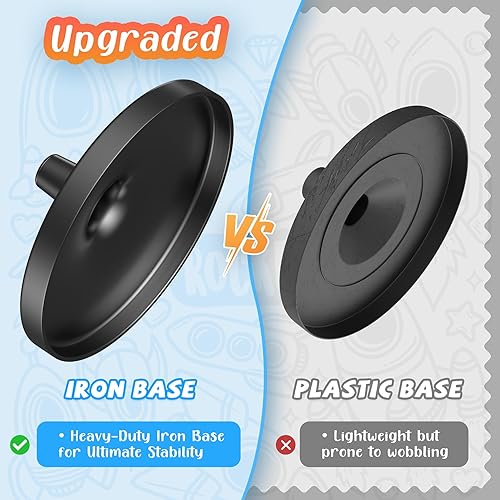 Vista 3 de Globo de 33 cm para niños y adultos, globo mundial interactivo para niños con base estable de metal pesado, superficie HD impermeable y escribible