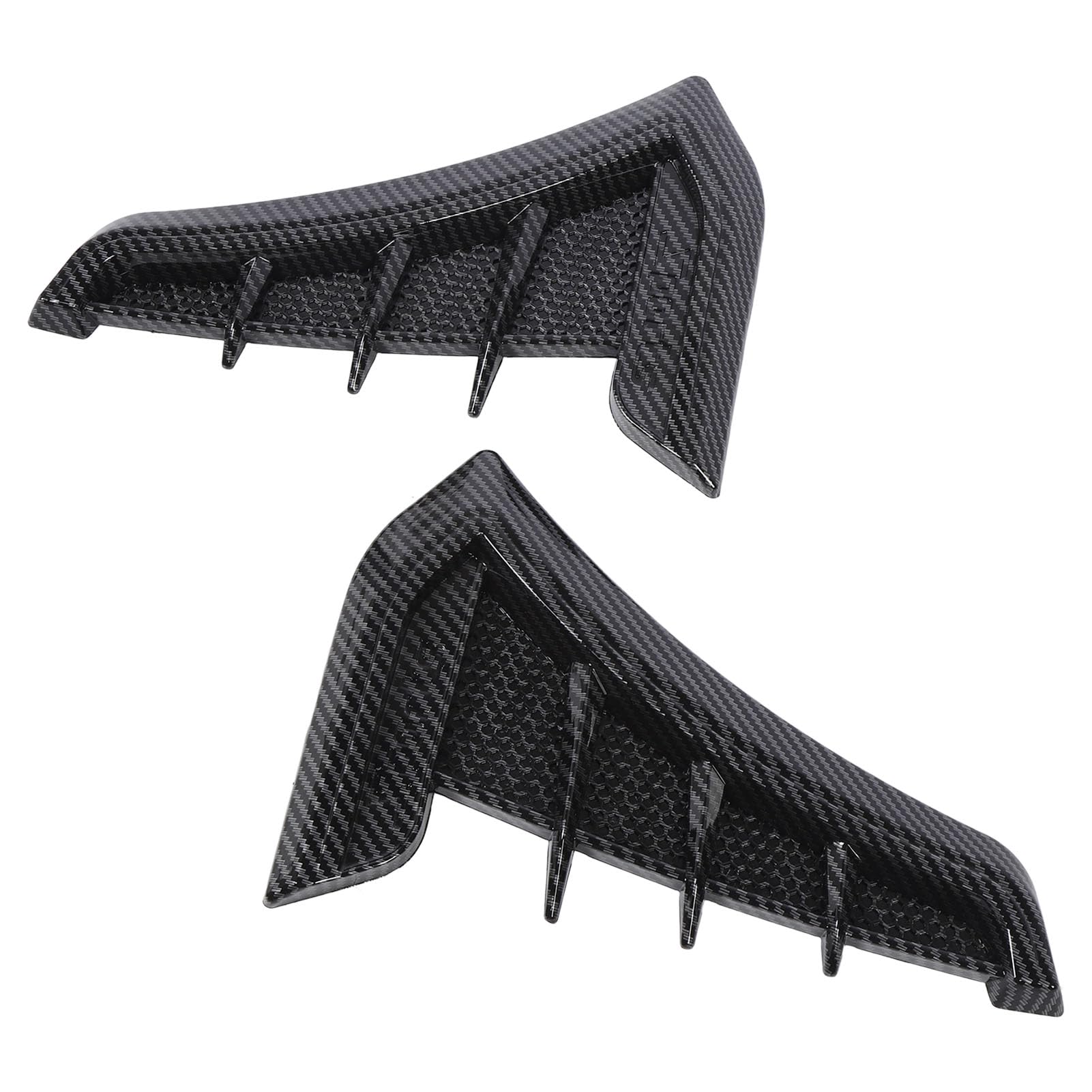 Side Vent Trim 1 Pair Side Vent Trim Sporty Look Enhanced Performance Side Mudguard Air Wing Vent Trim Sticker for 1 Series E90 E91 (Carbon Fiber Style)