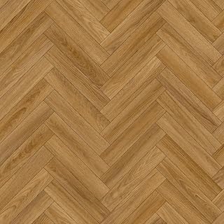 Dorset 669M Oak Wood Herringbone Effect Rimini Vinyl Flooring | - 3m x 2m (9ft10" x 6ft6")