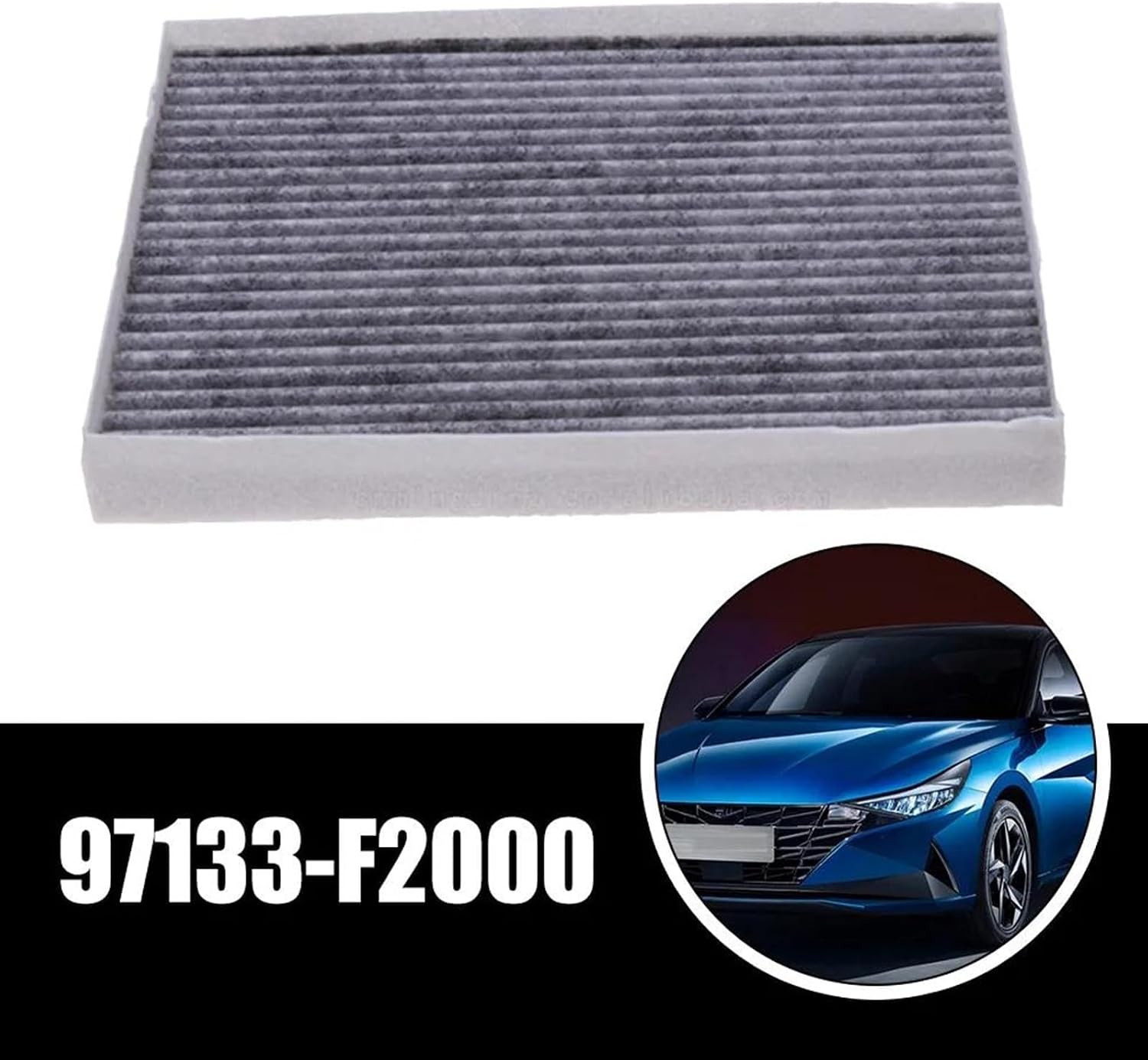 Car Air Conditioning Filter for Hyundai Elantra Tucson Model 97133-F2000 Interior Car Air Cabin Air Filters Air Conditioning Inlet Filter Replacement