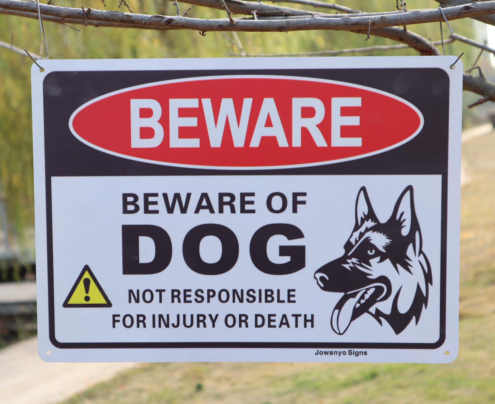 Letreros De Metal Con Texto En Inglés «Beware Of Dog» «Dog Has No