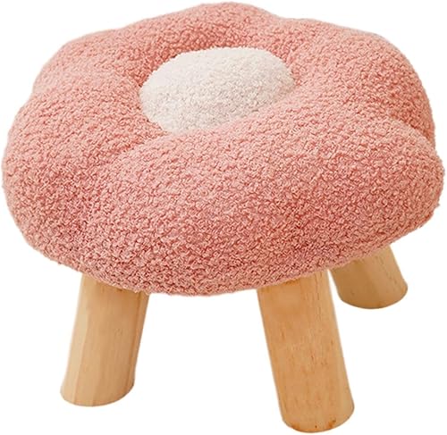 Miniatura 6 de KLKCMS Taburete de sofá para debajo del escritorio, zapatos multiusos de dibujos animados que cambian la forma de flor, taburete pequeño otomano