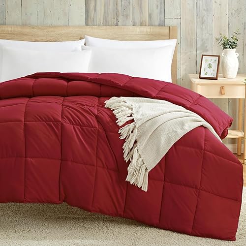 Vista 32 de Homelike Moment - Edredón tamaño king, inserto de edredón, plumón alternativo, ligero, acolchado, suave, para todas las estaciones, beige