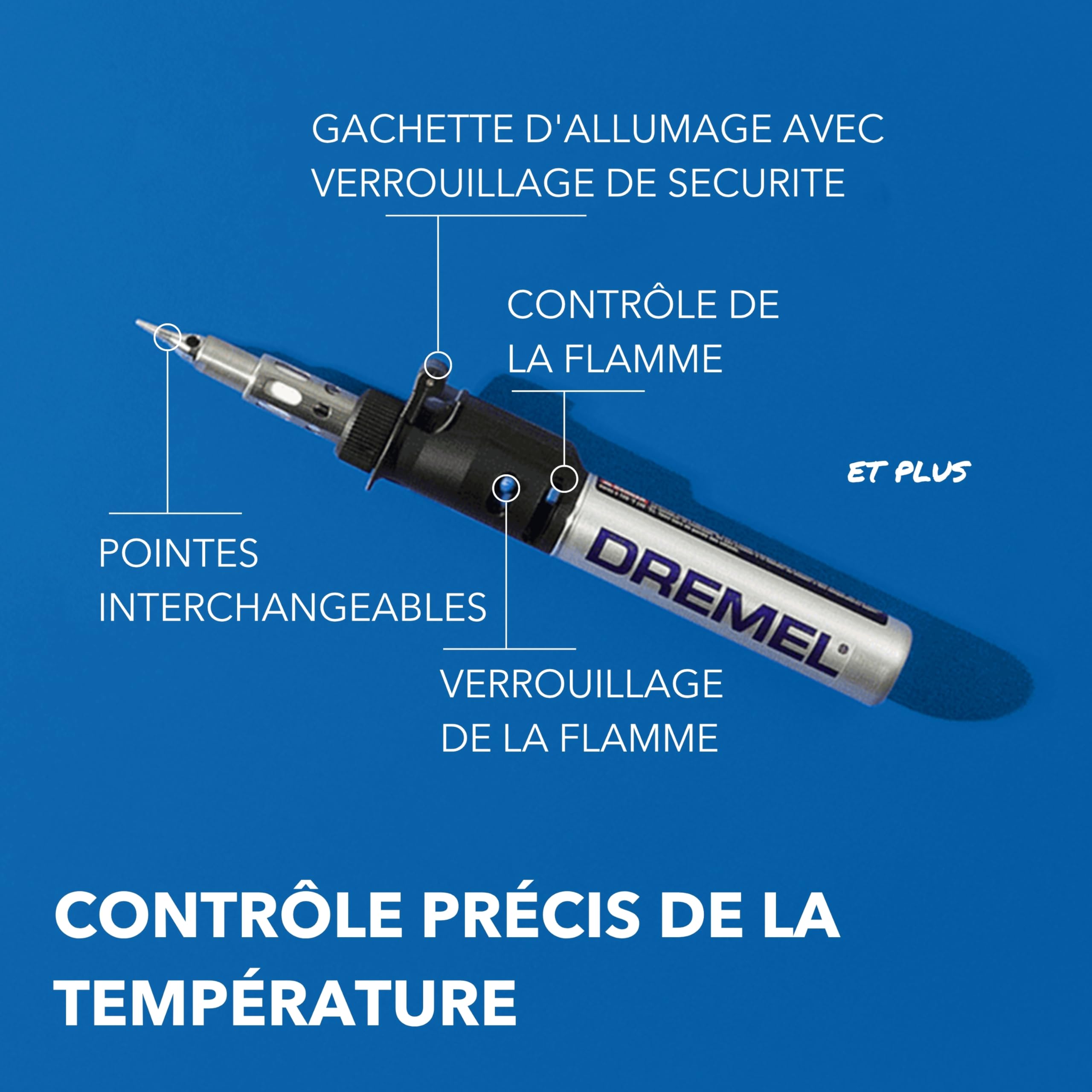 Dremel 2000 fers à souder VersaTip - Fer à souder et kit de soudure (avec 7 pointes interchangeables pour soudure, coupe à chaud, soudure, pyrogravure, gravure sur bois, bijoux)