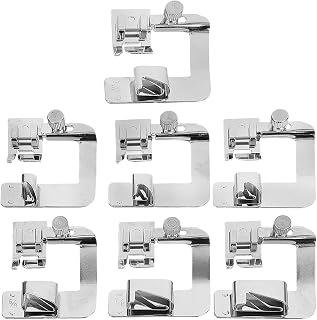 PRETYZOOM 7pcs Wear-Resistant Replaceable Sewing Machine Presser Feet Set Multi-Function Household Stitching Accessories for Electric Sewing Machines Professional Portable Feet for Fabric