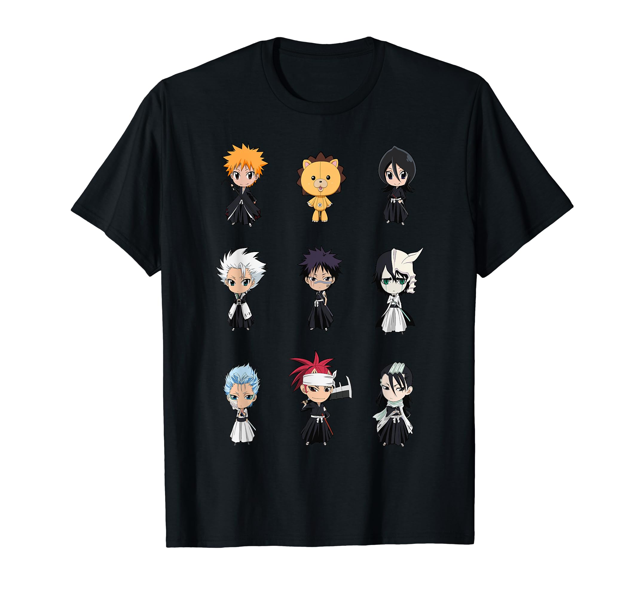 BleachCute Chibi Character Grid Anime T-Shirt