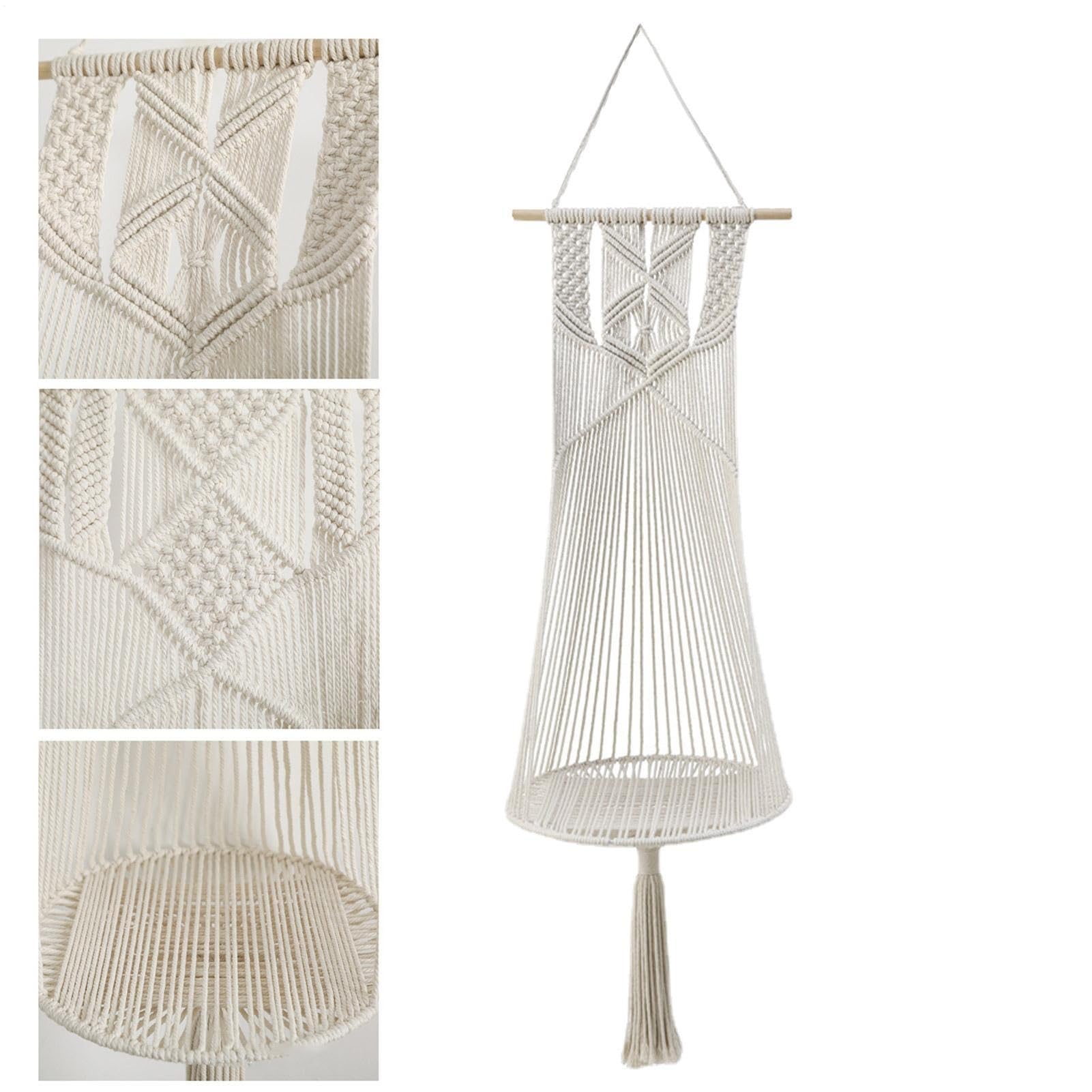 Amaca macramè per gatti, altalena per gatti Boho | per multifunzionale Bohemia - Letti Kitten in corda di cotone intrecciata a mano, altalena per finestra, angolo, portico, gia