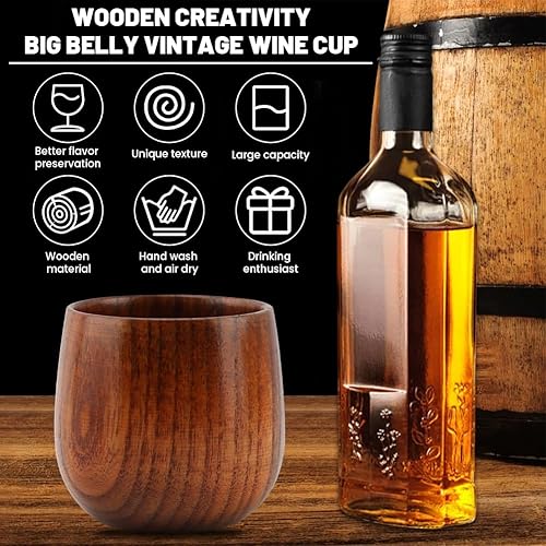 Miniatura 6 de Vasos de whisky de madera carbonizada, vasos de whisky bourbon antiguos, vaso de bourbon original, regalos de bourbon para hombres, regalos de