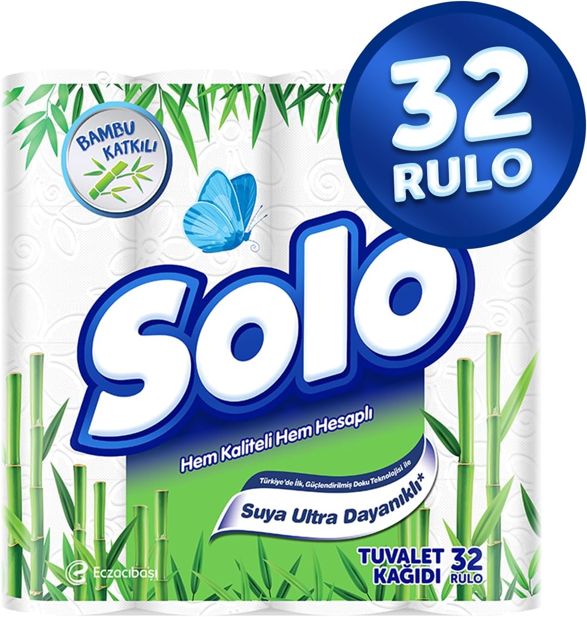 SOLO Bambu Katkılı Tuvalet Kağıdı 32'li