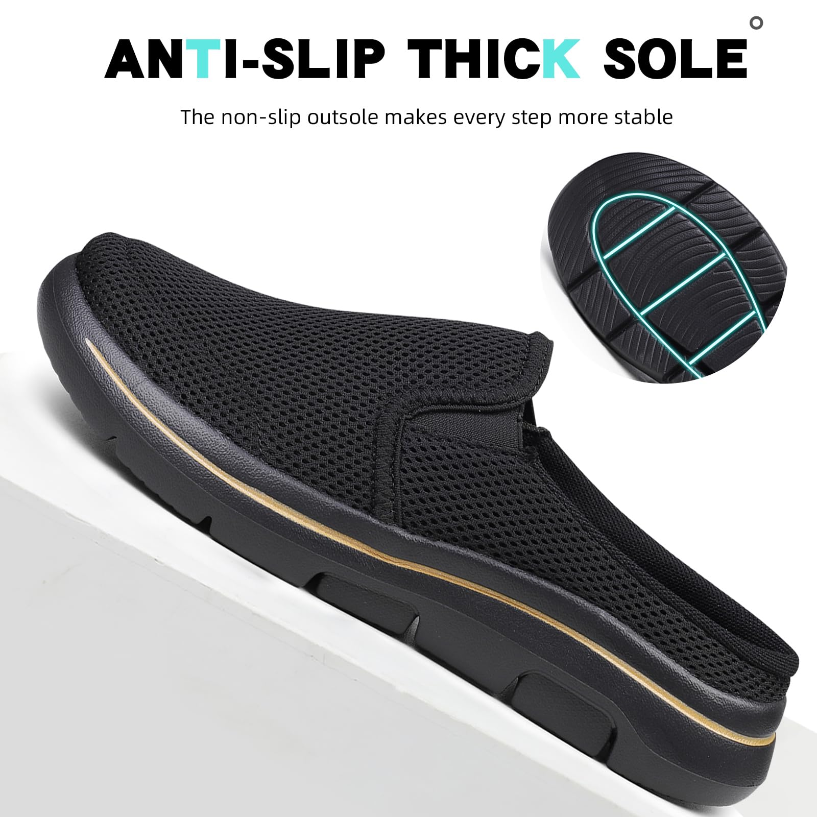 Hausschuhe Damen Herren Clogs Slip On Pantoletten Atmungsaktive rutschfeste Schlappen Gr.35-48