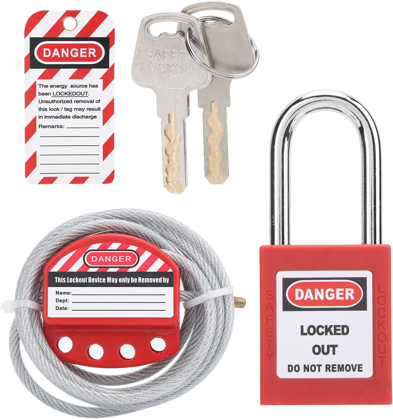 Ca Lockout Hasp, Adjusta Tagout Hasp Safety Padlock 0.24in Diameter 1.5in Length 4 Holes Stainless Steel Tag Lock Hasp