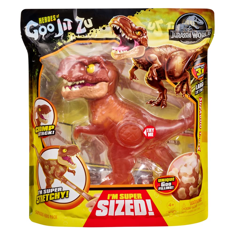 Heroes of Goo JIT Zu Action Figure - Jurassic World - SUPAGOO T Rex Multicolor CO41307