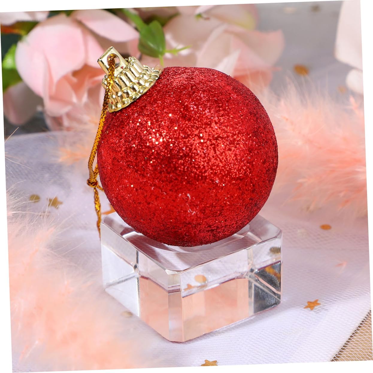 2pcs Decorative Crystal Ball Stand Elegant Display Base for for Home Office Decor Stable Holder for Special Occasions