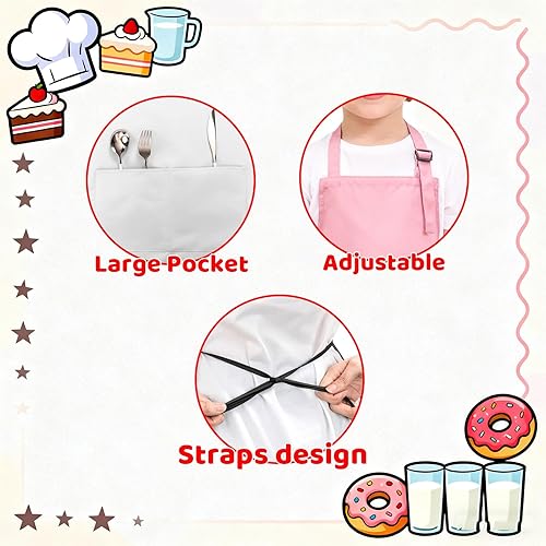 Miniatura 3 de Delantal personalizado para niños, mujeres y hombres con foto de texto, delantal personalizado para mujeres, delantales de chef para hombres y