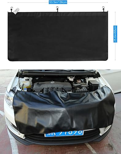 Miniatura 6 de RUPSE 3 protectores de guardabarros para mecánicos, alfombrillas de cuero de microfibra para guardabarros de automóvil, alfombrilla protectora