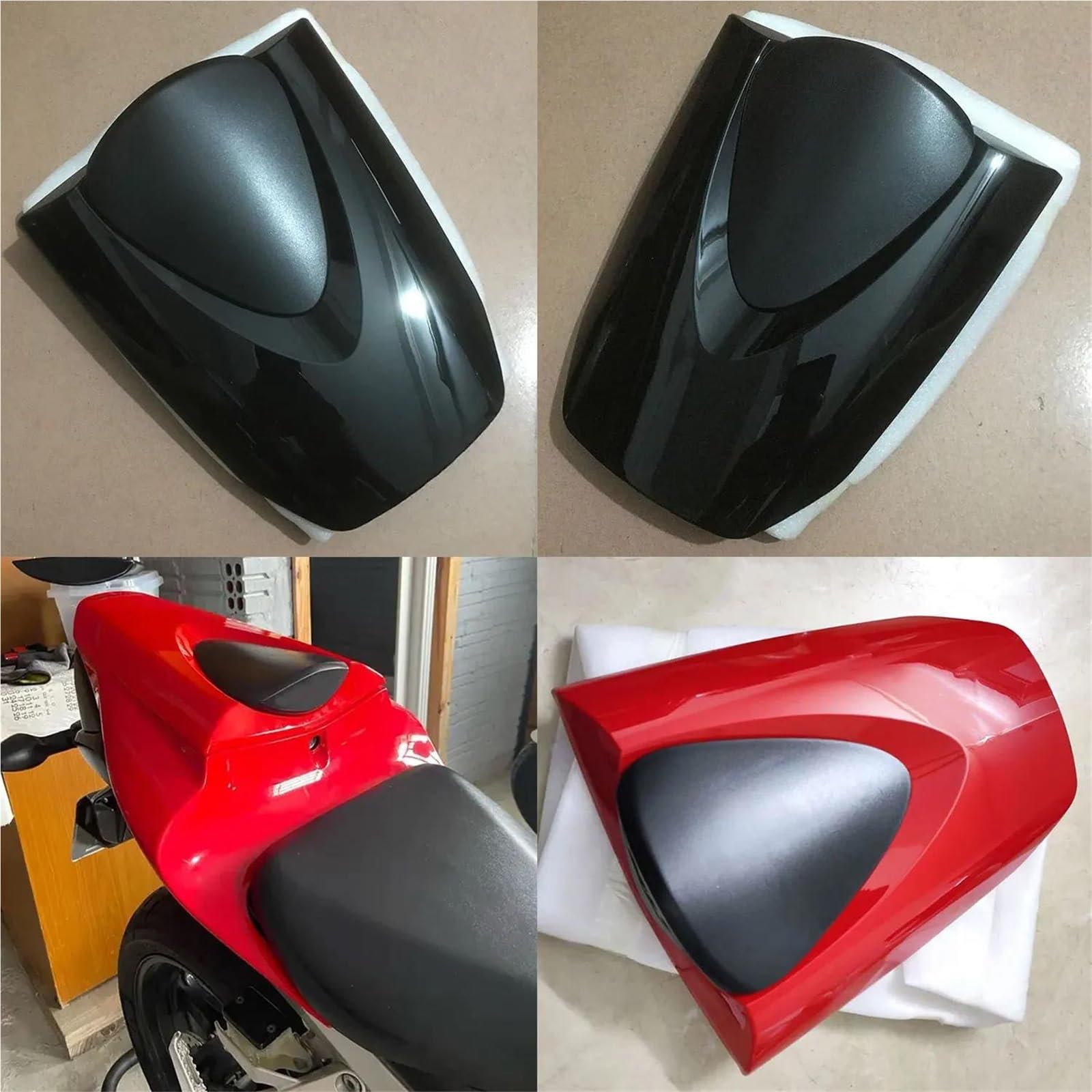 Codone monoposto moto Coprisella Posteriore Monoposto (Cowl) Per Passeggero Moto Componente Carena A Gobba Per Per CBR600RR 2021 2022 2023 2024 2025(Aspetto in twill)