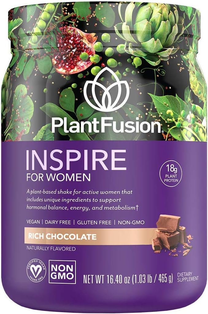 PlantFusion Inspire Plant Protein Powder for Women Low