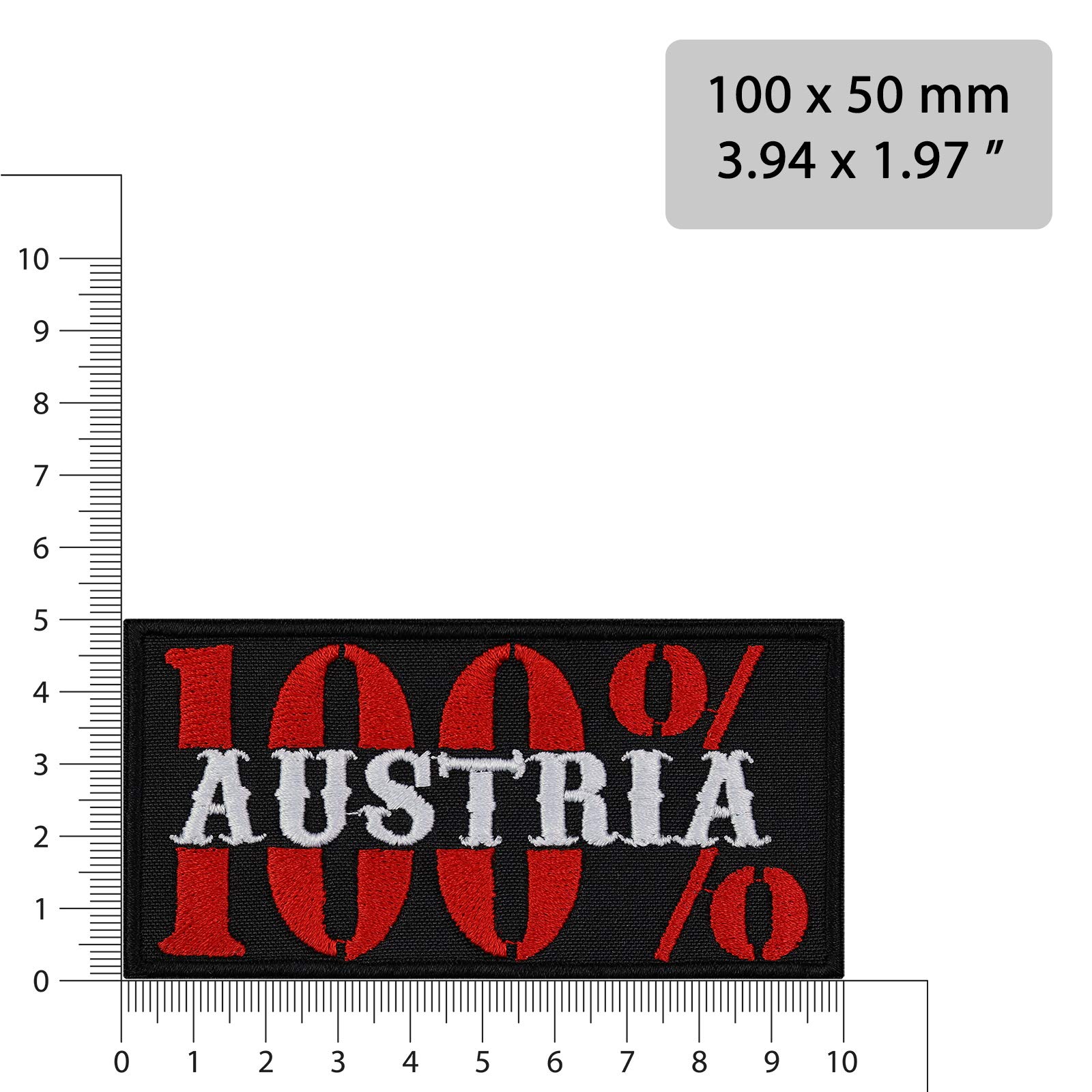 Patch Thermocollant Autriche - Écusson Brodé à Coudre Ou Repasser, 70x90 Mm - 7