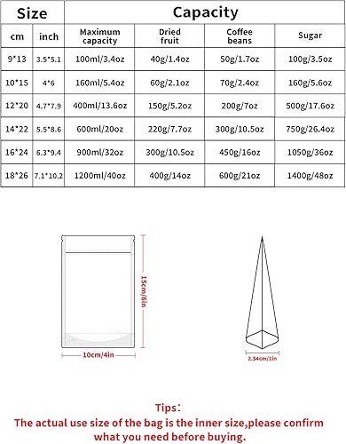 Miniatura 2 de Paquete de 100 bolsas a prueba de olores, bolsas resellables con ventana transparente, bolsa de aluminio para embalaje (4 x 6 pulgadas, rojo)
