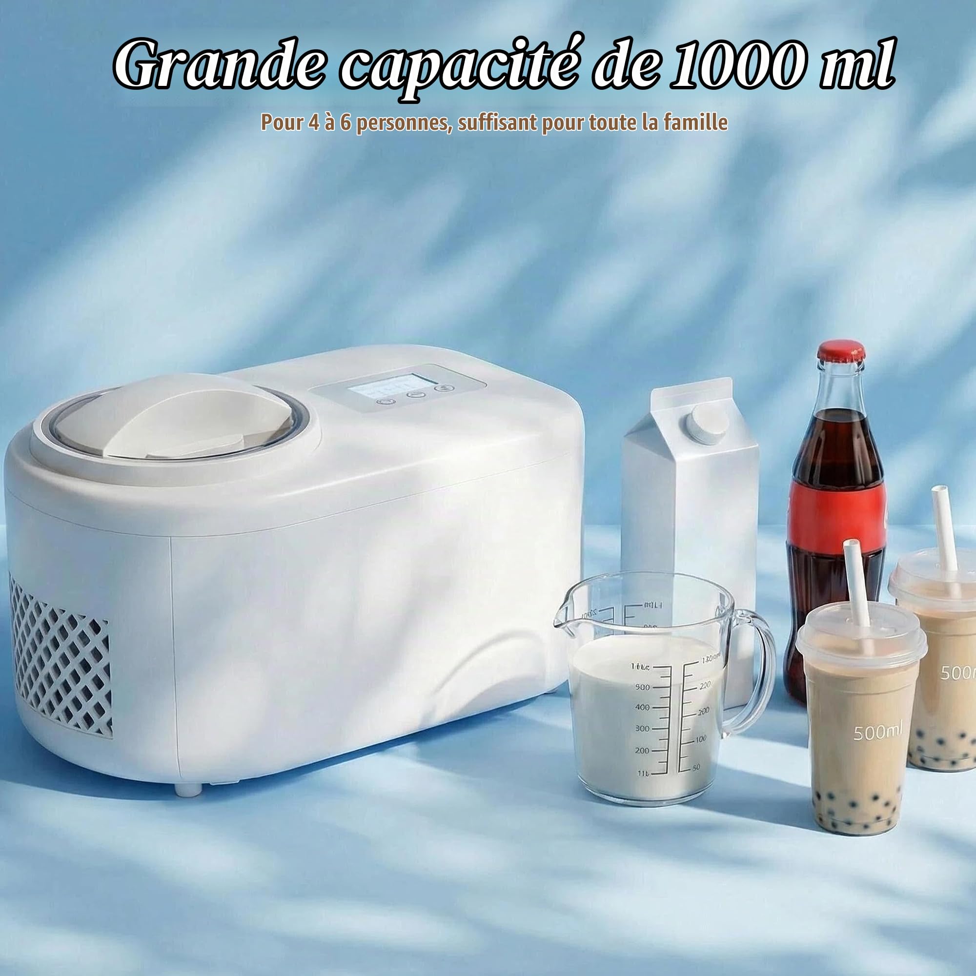 Machine à Glace avec Compresseur 100W 1L