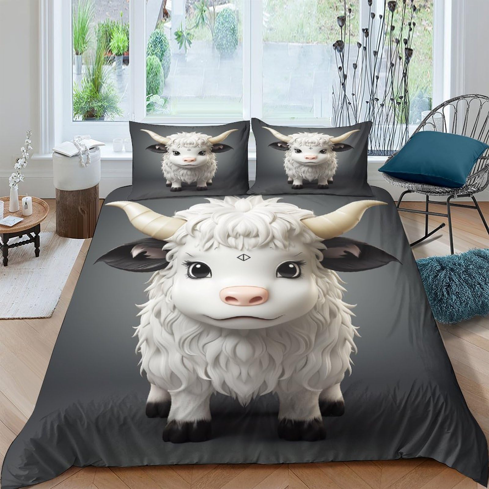 Parure de lit vache 200x200 cm créez une chambre enfant ludique et cocooning