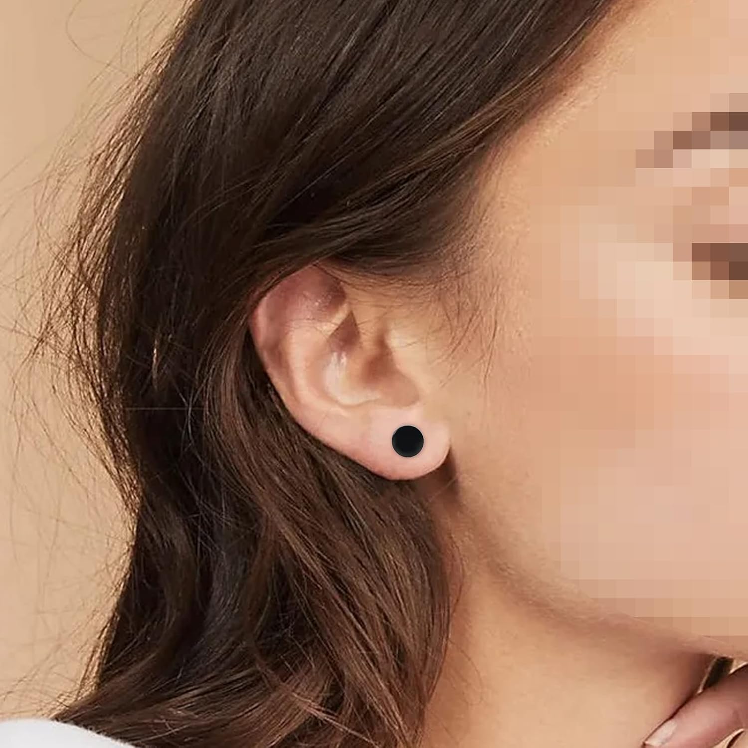 Titanium Flat Dot and Ball Stud Earrings Hypoallergenic for Women Men Rose Gold/Gold/Silver/Black Round Disc Earrings 3mm-6mm Options for Sensitive Ear(2pcs) - Image 4